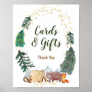 Happy Camper 1st Birthday Cards & Gifts Sign