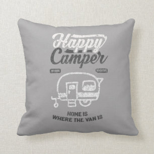Happy Camper Accessories Camping Gifts Cushion