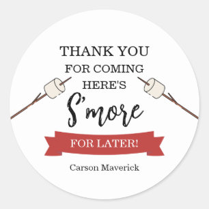 Happy Camper Adventure Birthday Classic Round Sticker