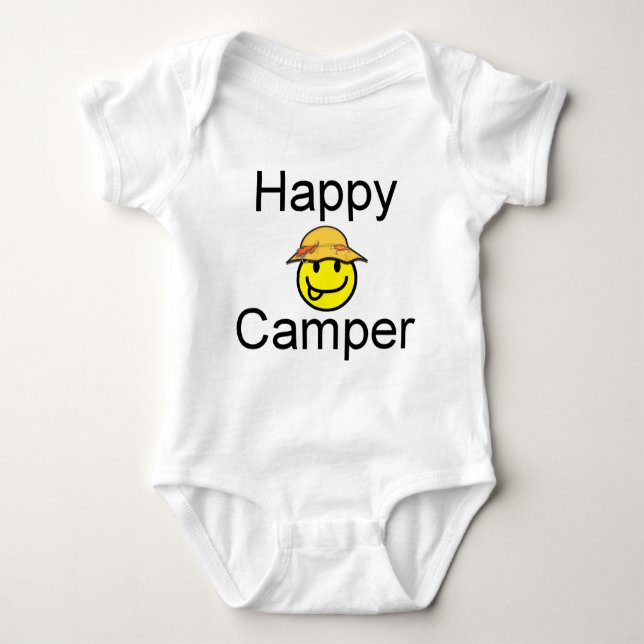 Happy Camper Baby Bodysuit (Front)