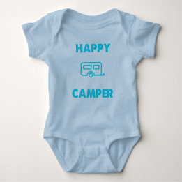 Happy Camper - Baby One Piece Body Suit Baby Bodysuit