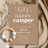 Happy Camper Baby Shower Invitation
