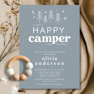 Happy Camper Baby Shower Invitation