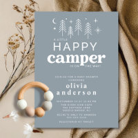 Happy Camper Baby Shower Invitation