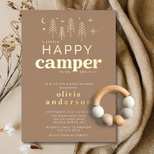 Happy Camper Baby Shower Invitation