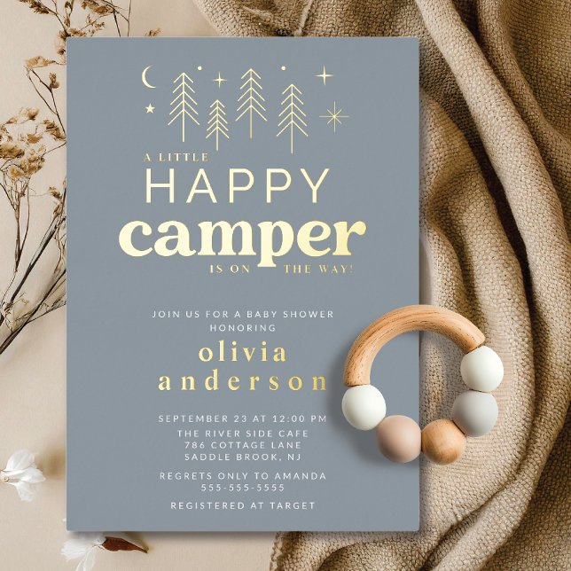 Happy Camper Baby Shower Invitation (Creator Uploaded)