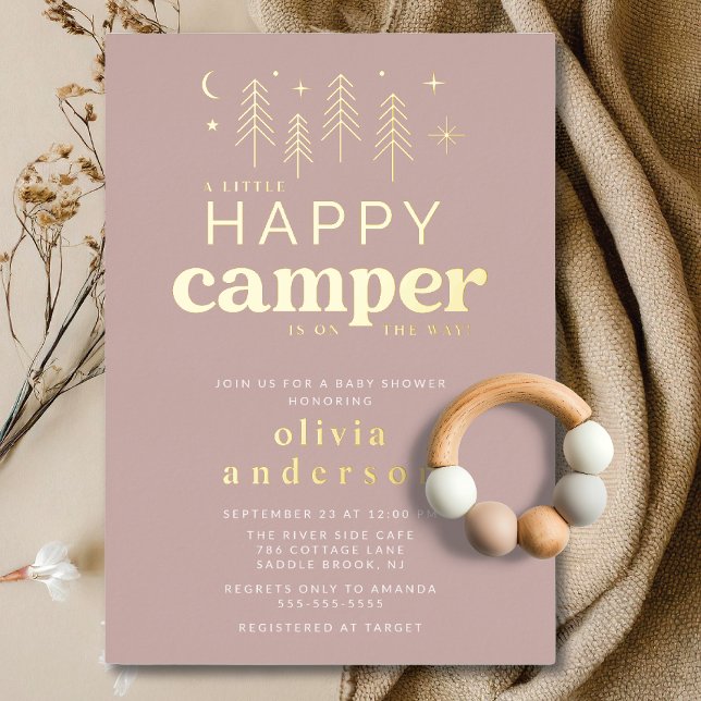 Happy Camper Baby Shower Invitation (Creator Uploaded)