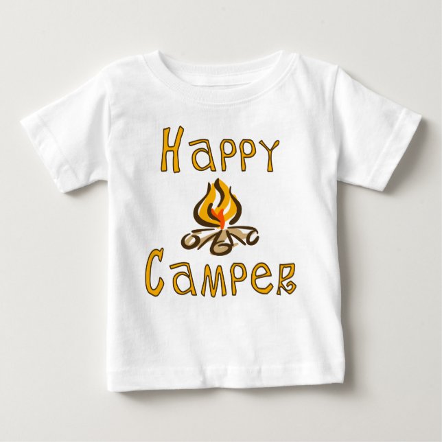happy camper baby T-Shirt (Front)