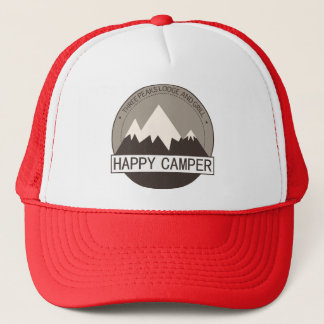 Happy Camper Badge trucker hat