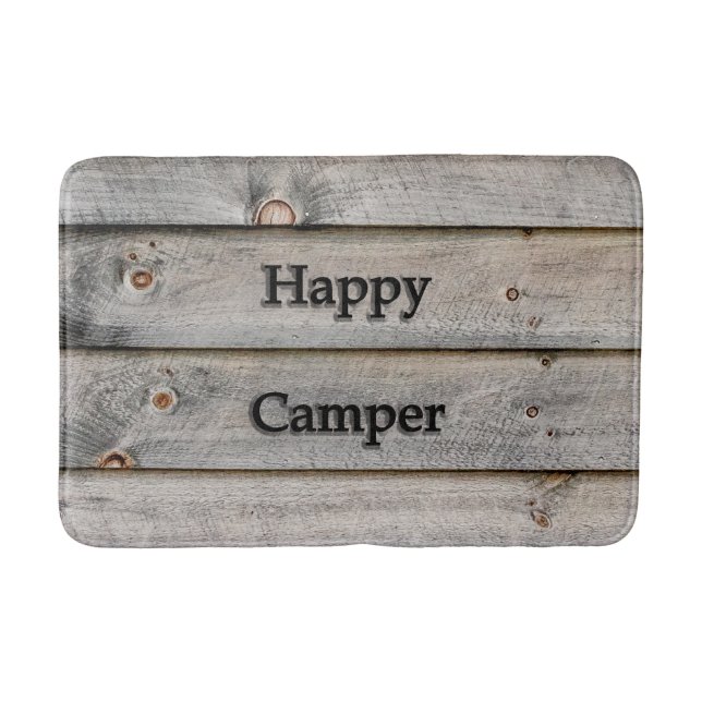 Happy Camper Bath Mat (Front)