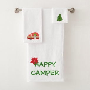Happy Camper Beach Christmas Towel Set
