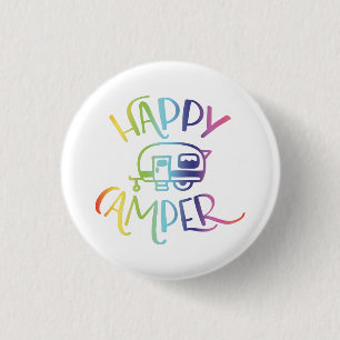 Happy Camper Bright Badge
