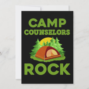 Happy Camper Camp Councelors Rock Save The Date