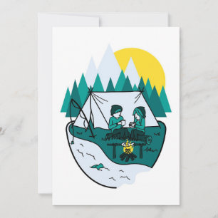 Happy Camper Camp Lover Save The Date