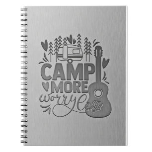 Happy Camper Camp More Worry Notebook