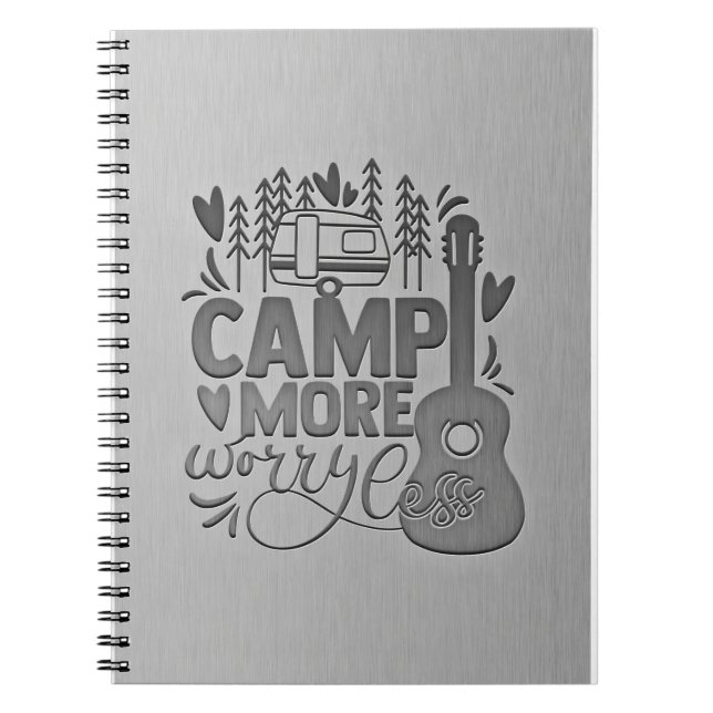 Happy Camper Camp More Worry Notebook (Front)