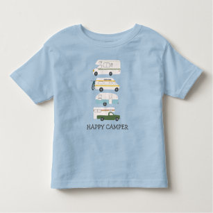 HAPPY CAMPER Campervan vanlife RV Trailer CUSTOM Toddler T-Shirt
