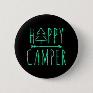 Happy Camper Camping 6 Cm Round Badge