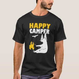 Happy Camper  Camping Bear For Men Women And Kids T-Shirt