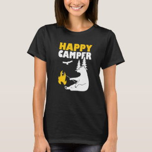 Happy Camper Camping Bear For Men Women And Kids T-Shirt