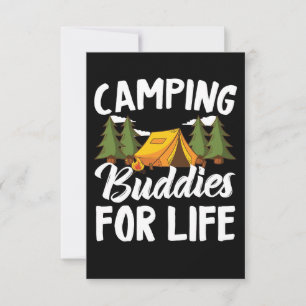 Happy Camper Camping Buddies For Life Thank You Card