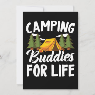 Happy Camper Camping Buddies For Life Thank You Card