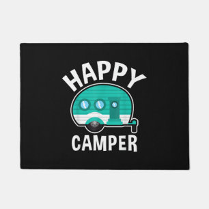 Happy Camper Camping Car Caravan Funny Vacation Doormat
