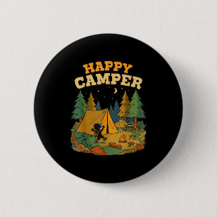 Happy camper camping for boy Happy camper camping 6 Cm Round Badge
