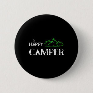 Happy Camper - Camping For Men  6 Cm Round Badge