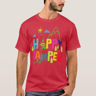 Happy Camper Camping Funny Gift Men Women Kids (1) T-Shirt