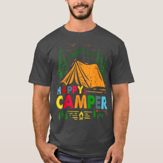 Happy Camper Camping Funny Gift Men Women Kids T-S T-Shirt