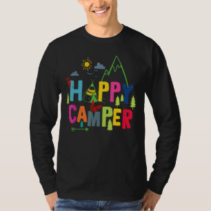Happy Camper Camping Gift Men Women Kids T-Shirt
