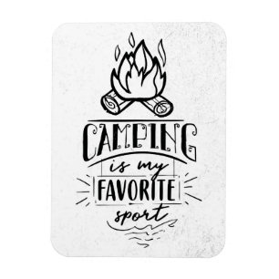 Happy Camper Camping Is My Favourite Sport Magnet