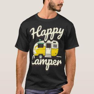 Happy Camper Camping Lovers Summer Camp Retro T-Shirt