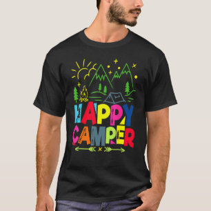 Happy Camper Camping Men Women Kids T-Shirt