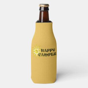 Happy Camper Camping Sunshine Bottle Cooler