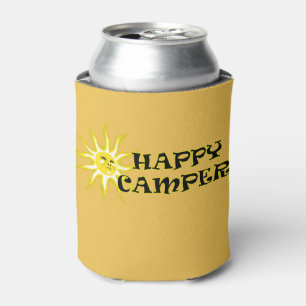 Happy Camper Camping Sunshine Can Cooler
