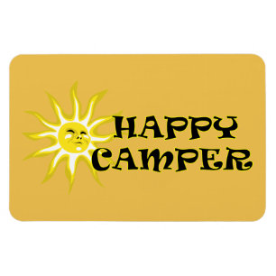 Happy Camper Camping Sunshine Lg Magnet