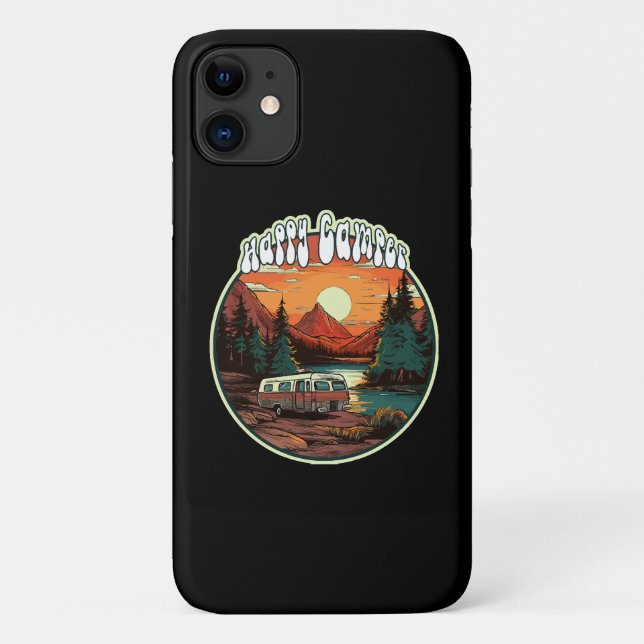 Happy Camper Case-Mate iPhone Case (Back)