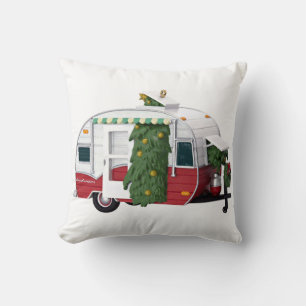 **HAPPY CAMPER** CHRISTMAS PILLOW