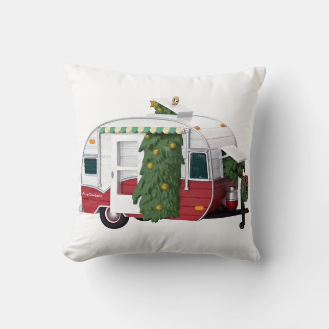 **HAPPY CAMPER** CHRISTMAS PILLOW (Front)