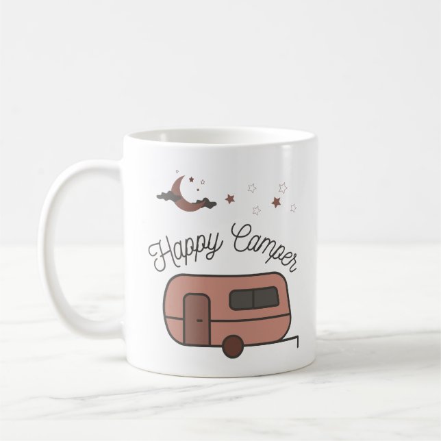 Happy Camper Coffee Mug (Left)