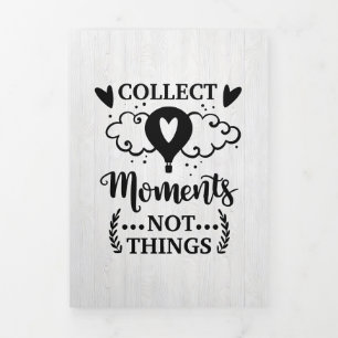Happy Camper Collect Moments Not Things Tri-Fold Card