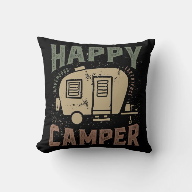 Happy Camper Cushion (Front)