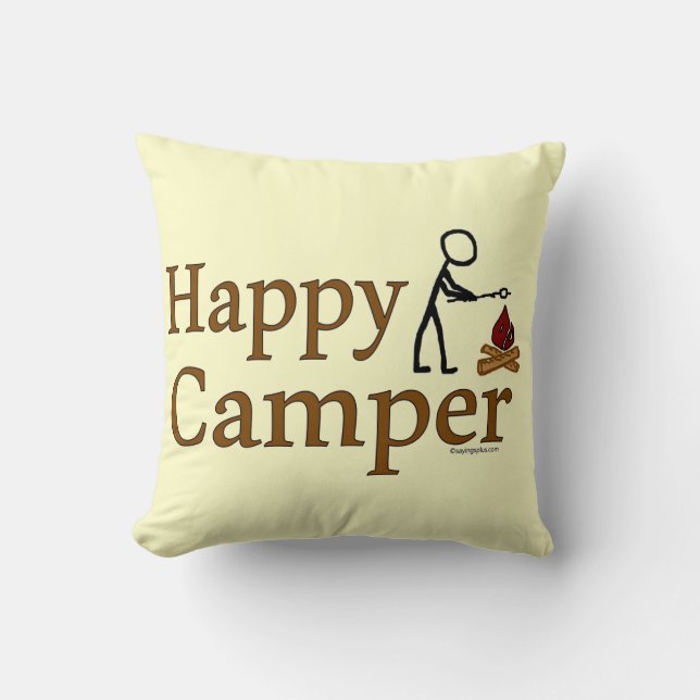 Happy Camper Cushion (Front)