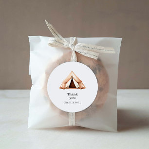 Happy Camper Custom Favour Sticker