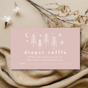 Happy Camper Diaper Raffle  Enclosure Card