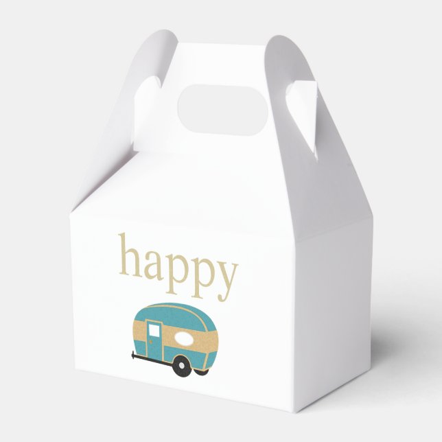 Happy Camper Favour Box (Front Side)