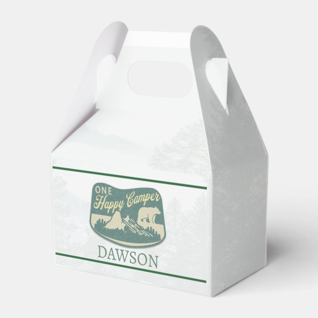 Happy camper, Favour Box, Adventure, National Park Box (Front Side)