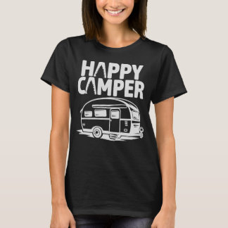 Happy Camper Fun Outdoor Adventure T-Shirt